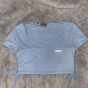 Bo+Tee Ambition Workout Top in Ice Blue